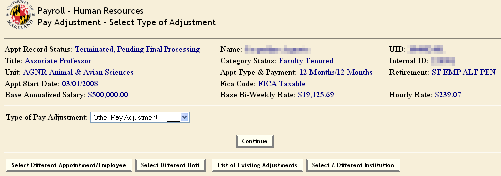 contractual selecting screenshot